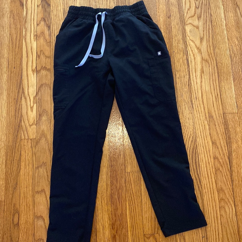 Figs High Waisted Yola in Black size Small Petite